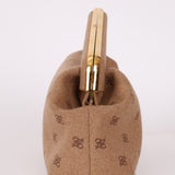 Rare Fendi Wool Karligraphy Medium First Clutch