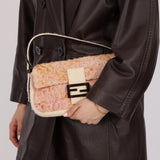 Rare Fendi Persian Lamb and Felt Baguette