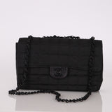 Chanel 2000 Nylon So Black Single Flap