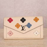 Limited Edition Louis Vuitton Calfskin LockMe Fleurs Bucket w/ LockMe Fleurs Wallet