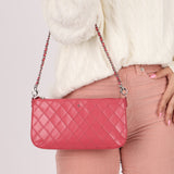 Chanel 2014 Lambskin Thin Stitch Pochette