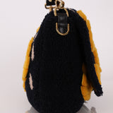Fendi Shearling Floral Baguette