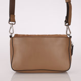 Fendi Suede Zipper Flap Bag