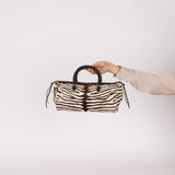 Prada Pony Hair Zebra East West Top Handle