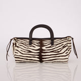 Prada Pony Hair Zebra East West Top Handle