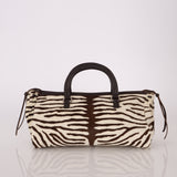Prada Pony Hair Zebra East West Top Handle