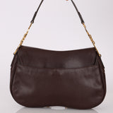 Dior 2001 Chocolate Calfskin Double Saddle Bag