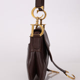 Dior 2001 Chocolate Calfskin Double Saddle Bag