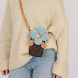 Limited Edition Louis Vuitton 2024 Monogram Vivienne with Azure Frost Shearling Bag