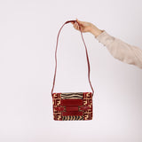 Rare Fendi Lizard Leather and Zebra Ponyhair Shoulder Bag