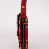 Rare Fendi Lizard Leather and Zebra Ponyhair Shoulder Bag