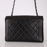 Rare Chanel 1996 Lambskin Large Diana SHW