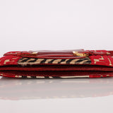 Rare Fendi Lizard Leather and Zebra Ponyhair Shoulder Bag
