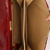 Rare Fendi Lizard Leather and Zebra Ponyhair Shoulder Bag