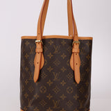 Louis Vuitton Monogram Bucket Bag with Louis Vuitton Mini Pouch