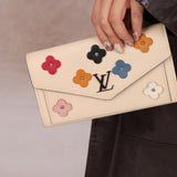 Limited Edition Louis Vuitton Calfskin LockMe Fleurs Bucket w/ LockMe Fleurs Wallet