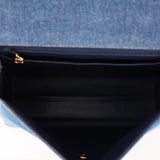 Rare Chanel 1997 Denim Kelly Top Handle