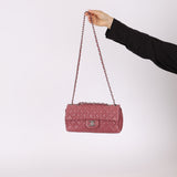 Chanel 2008 Mauve Rose Soft Lambskin East West Classic Flap