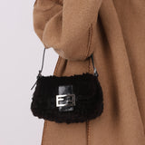 Ultra-Rare Fendi Zucca Rabbit Fur Mini Mamma Baguette