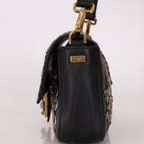 Rare Fendi Embroidered, Sequin & Crystal Floral Baguette