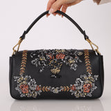 Rare Fendi Embroidered, Sequin & Crystal Floral Baguette