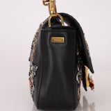 Rare Fendi Embroidered, Sequin & Crystal Floral Baguette