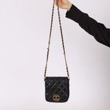 Chanel 24K GP Caviar Mini Chain Bag