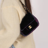 Chanel 2021 Tweed Turnlock Mini Square Flap Bag