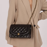 Chanel 1995 Lambskin Medium Diana Flap 24K GP