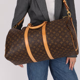 Louis Vuitton Monogram Bandouliere Keepall 50