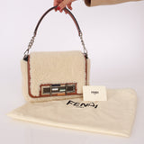 Fendi Shearling Flap Crossbody Bag