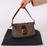 Fendi Zucchino Canvas Mama Baguette GHW