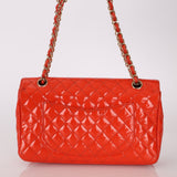 Limited Edition Chanel 2009 Patent Valentine Charms Classic Flap