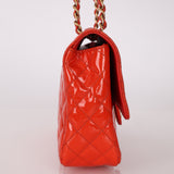 Limited Edition Chanel 2009 Patent Valentine Charms Classic Flap