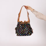 Limited Edition Louis Vuitton x Takashi Murakami Monogram Noir Multicolor Petit Noe
