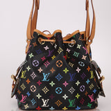 Limited Edition Louis Vuitton x Takashi Murakami Monogram Noir Multicolor Petit Noe