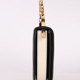 Rare Fendi Leather Two-Toned Crescent Chain Top Handle