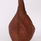 Bottega Veneta Intrecciato Medium Brown Hobo Bag