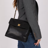 Chanel 1997 Caviar Triple CC Turnlock Tote