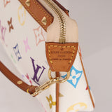 Limited Edition Louis Vuitton x Takashi Murakami Blanc Multicolor Pochette