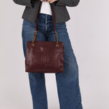Chanel 1994 Bordeaux Timeless Zip Shopping Tote