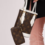 Louis Vuitton Monogram Match Nano Bucket with Key Pouch