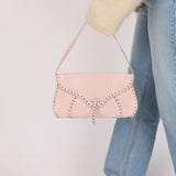 Celine Pink Leather Studded Poulbot Pochette
