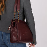 Chanel 1994 Bordeaux Timeless Zip Shopping Tote