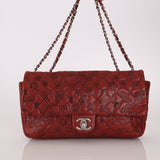 Limited Edition Chanel 2011 Calfskin Lucky Charms Embossed Large Flap Bag