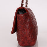Limited Edition Chanel 2011 Calfskin Lucky Charms Embossed Large Flap Bag