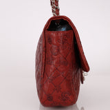 Limited Edition Chanel 2011 Calfskin Lucky Charms Embossed Large Flap Bag