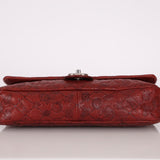Limited Edition Chanel 2011 Calfskin Lucky Charms Embossed Large Flap Bag
