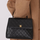 Chanel 2003 Caviar Kelly Top Handle Bag