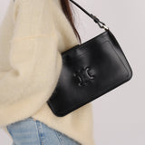 Celine Black Leather Macadam Pochette